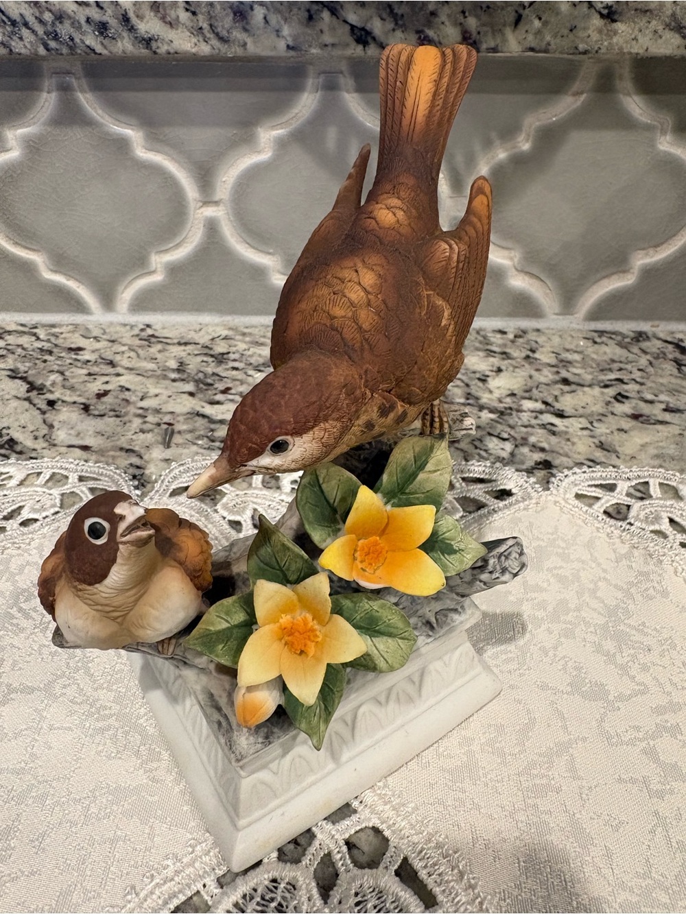 Vintage "Wood Thrush" - Bird Figurine Limited Edition Series 9346 | Napcoware